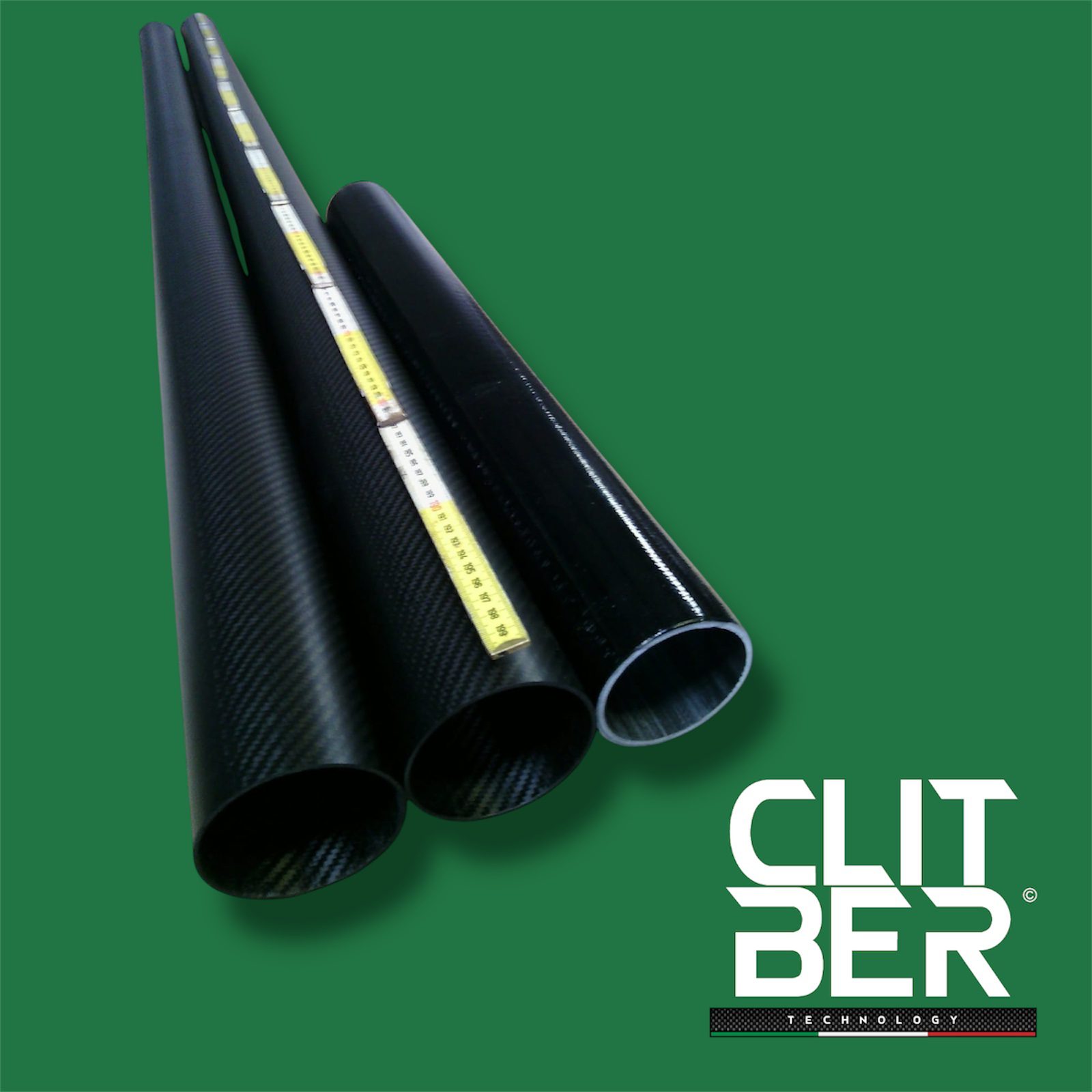 Palo in fibra di carbonio per elica natante øint 50mm øest60 L1000mm